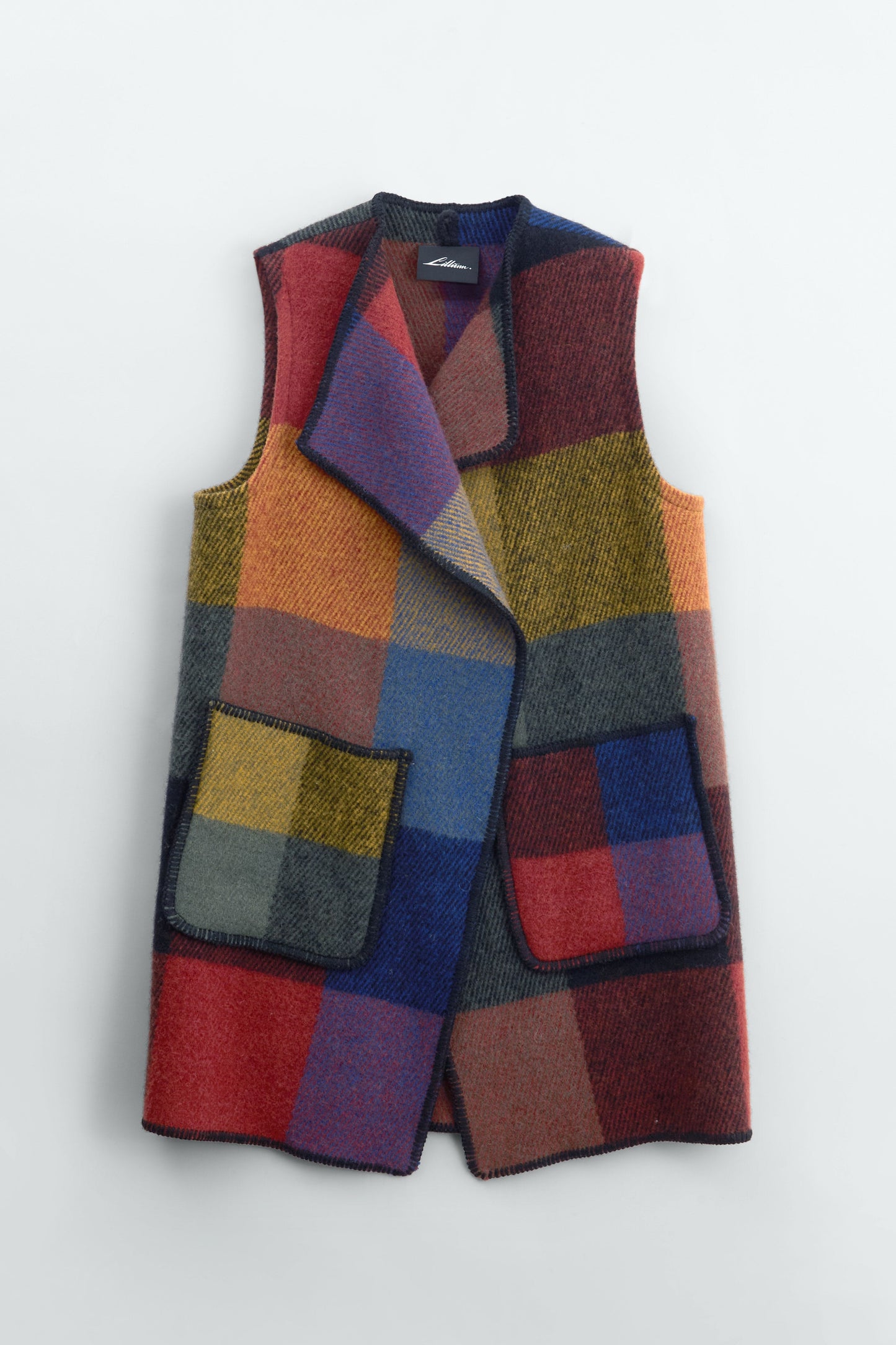 Vika Vest Yellow Checker