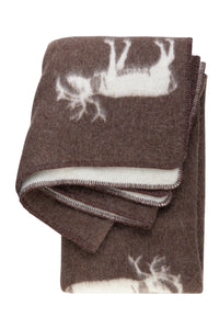 Brown Rein Jaquard Blanket